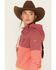 Wanakome Women's Selene Color Block Cowl Neck Hoodie, Red, hi-res