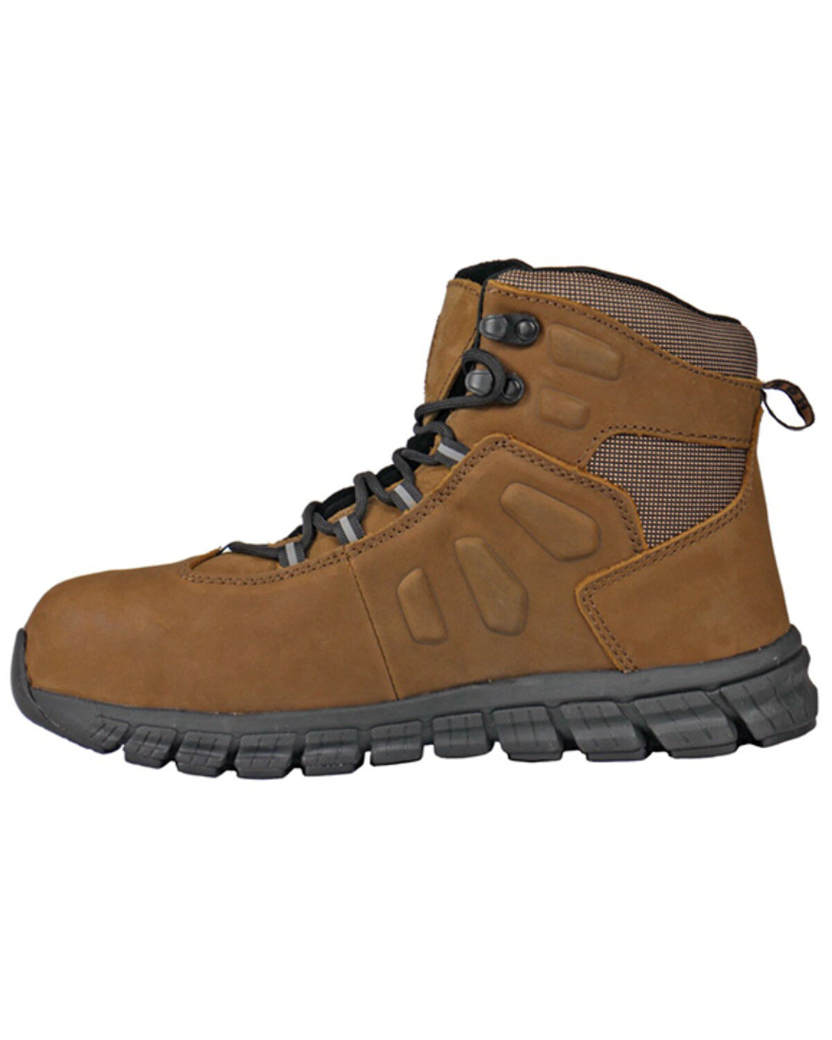 Image #3 - Hoss Men's Tikaboo Ultra Light Lace-Up Work Boots - Composite Toe, Brown, hi-res