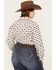 Image #4 - Rock & Roll Denim Women's Southwestern Buffalo Print Western Pearl Snap Shirt, Natural, hi-res