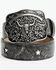 Image #1 - Idyllwind Women's Cordero Longhorn Buckle And Star Cutout Belt, Black, hi-res