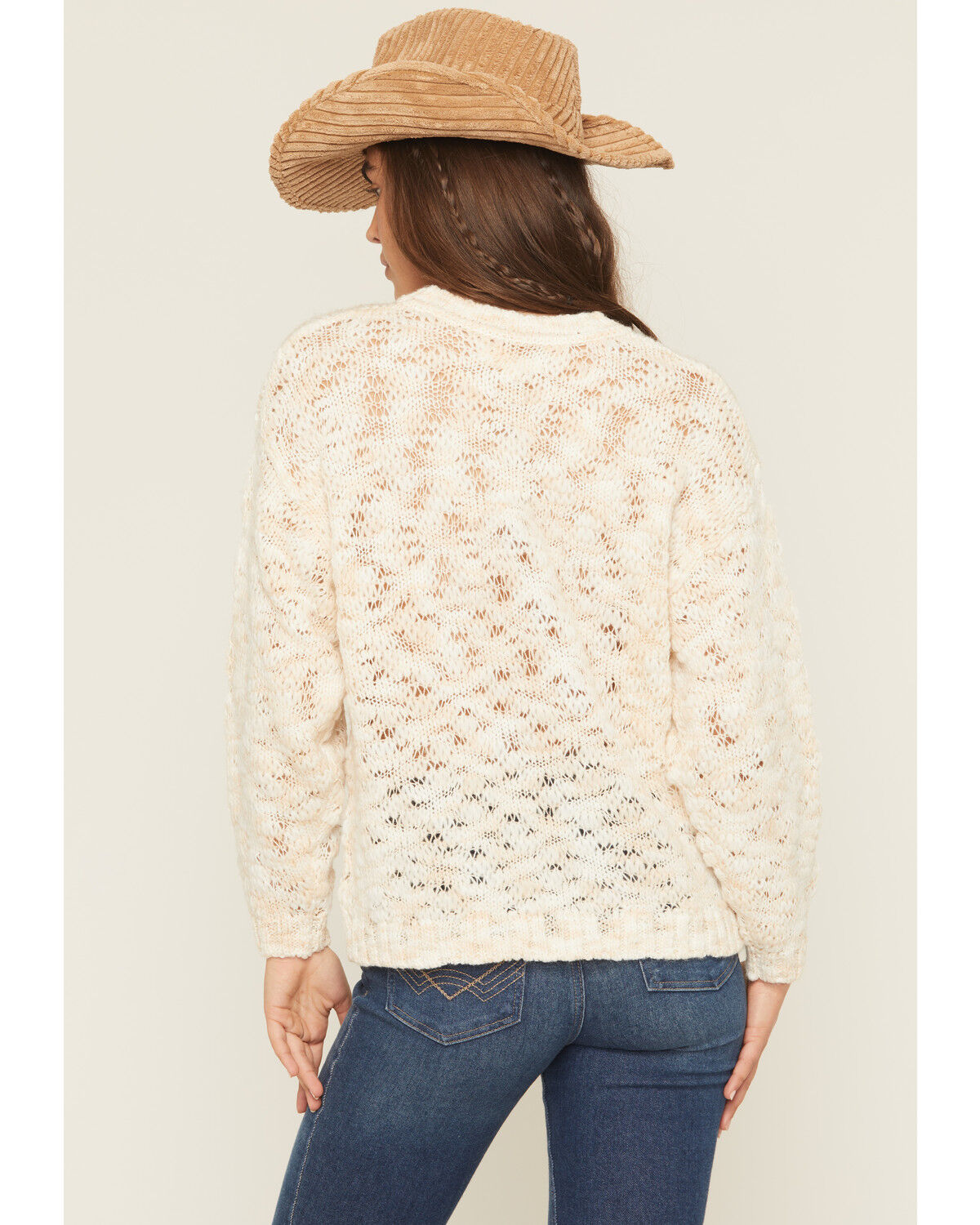 Image #4 - Cleo + Wolf Women's Oversized Pullover Sweater, Sand, hi-res