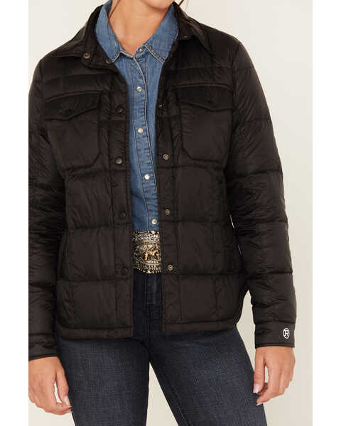 Image #3 - Roper Women's Quilted Parachute Down Jacket, Black, hi-res
