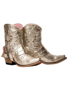 Junk Gypsy by Lane Women's Silver Lady Fortuna Fashion Booties - Snip Toe, Silver, hi-res