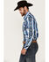 Image #2 - Rock & Roll Denim Men's Southwestern Print Long Sleeve Snap Stretch Western Shirt, , hi-res