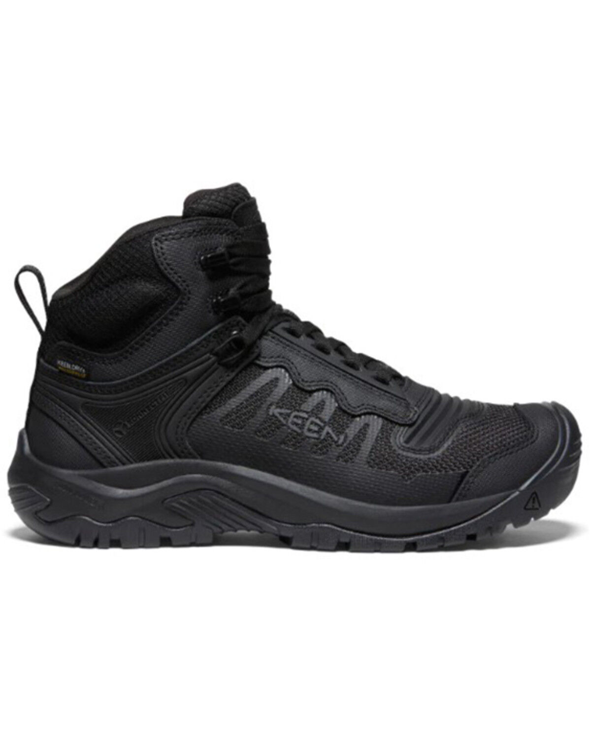 Image #2 - Keen Men's Reno Mid Waterproof Work Boots - Round Toe, Black, hi-res