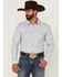 Cody James Men's Reinvent Heather Solid Long Sleeve Snap Western Shirt , Light Blue, hi-res