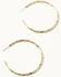 Image #2 - Shyanne Women's Desert Boheme Gold Hoop Earrings, Gold, hi-res