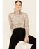 Image #1 - Tasha Polizzi Women's Kylie Multi Leopard Long Sleeve Turtleneck Top, Multi, hi-res