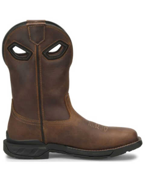 Image #2 - Double H Men's Zane Waterproof Western Work Boots - Composite Toe, Brown, hi-res