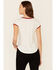 Shyanne Women's All-American Cowgirl Graphic Short Sleeve Ringer Tee , White, hi-res