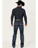 Image #3 - Cinch Men's Ian Medium Wash Stonewash Slim Bootcut Stretch Performance Jeans, Medium Wash, hi-res