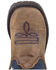 Smoky Mountain Toddler Stars and Stripes Western Boots - Square Toe, Distressed Brown, hi-res