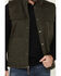 Image #3 - Dakota Grizzly Men's Sawtooth Microsuede Insulated Vest, Olive, hi-res