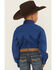 Image #4 - Roper Boys' Solid Long Sleeve Button-Down Western Shirt, Blue, hi-res