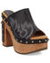Image #1 - Dingo Women's Free Spirit Wooden Sandals, Black, hi-res