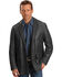 Scully Whipstitch Lambskin Leather Blazer - Tall, Black, hi-res