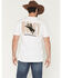 Image #1 - Hooey Men's Wild Ride Short Sleeve Graphic T-Shirt, White, hi-res