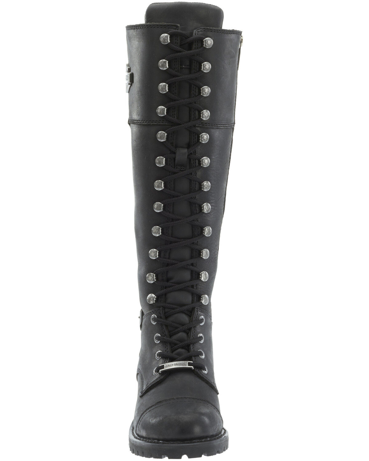 Image #5 - Harley Davidson Women's Beechwood Moto Boots - Round Toe, Black, hi-res