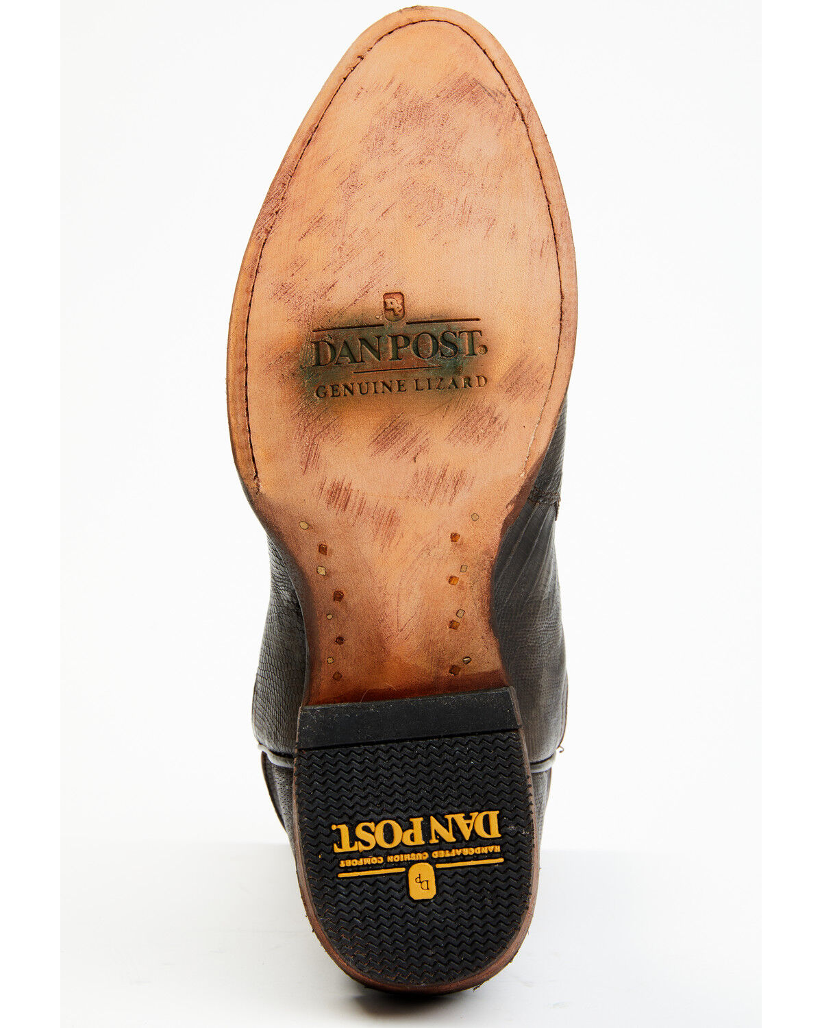 Image #7 - Dan Post Men's Exotic Teju Lizard Leather Tall Western Boots - Round Toe, Dark Brown, hi-res