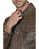 Image #2 - Wrangler Men's Vintage Trucker Jacket, Dark Brown, hi-res