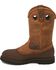Georgia Boot Men's Mud Dog Pull On Work Boots - Round Toe, Tan, hi-res