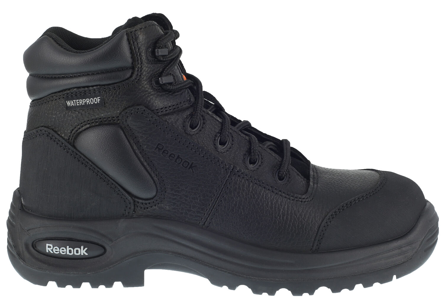 Image #3 - Reebok Men's Trainex 6" Lace-Up Waterproof Work Boots - Composite Toe, Black, hi-res