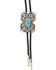 Image #2 - Cody James Men's Southwestern Turquoise Bolo Tie, Silver, hi-res