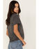 Image #2 - Kerusso Women's Psalm 71 Logo Graphic Tee, Charcoal, hi-res
