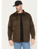 Image #1 - Thorogood Men's Sueded Canvas Snap Shirt Jacket, Dark Brown, hi-res