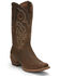 Image #1 - Justin Men's Puncher Brown Western Boots - Broad Square Toe, , hi-res