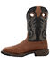 Image #3 - Durango Men's Workhorse Pull On Western Work Boots - Steel Toe, Brown, hi-res