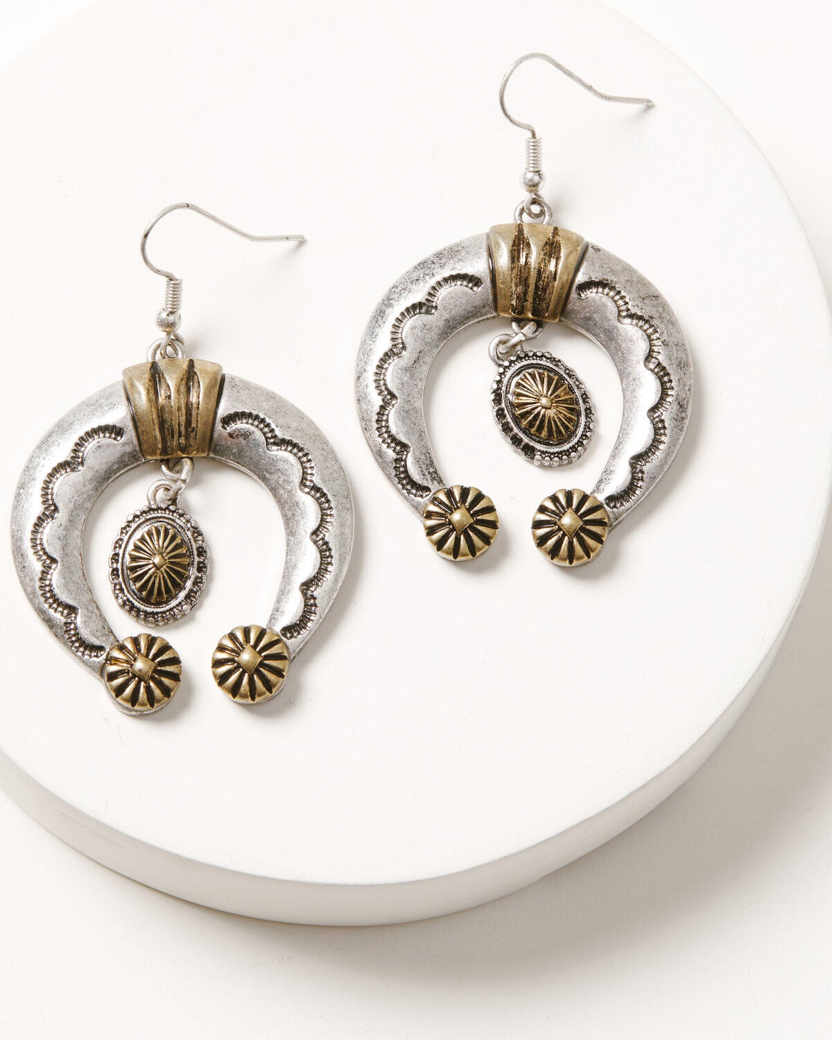 Image #1 - Idyllwind Women's Harpeth Squash Blossom Earrings, Gold, hi-res