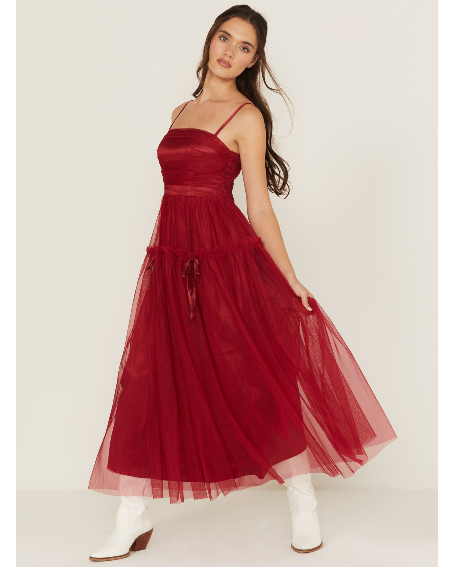 Listicle Women s Tulle Midi Dress