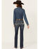 Image #1 - Ariat Women's R.E.A.L Dark Wash Perfect Rise Haylan Bootcut Jeans, Dark Wash, hi-res