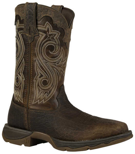 Image #1 - Durango Women's Lady Rebel Western Boots - Steel Toe, Brown, hi-res