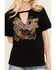 Image #3 - Idyllwind Women's Velvet Cowgirl Cut Out Graphic Tee, Black, hi-res