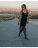 Image #1 - Idyllwind Women's Embroidered Fringe Dress, Black, hi-res