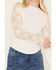 Image #3 - Wild Moss Women's Floral Lace Sleeve Mock Neck Top, , hi-res