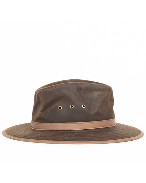 Image #2 - Outback Trading Co. Men's Deer Hunter Oilskin Hat, Bronze, hi-res