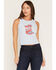 Image #1 - Girl Dangerous Women's Giddy Up Graphic Tank, Blue, hi-res