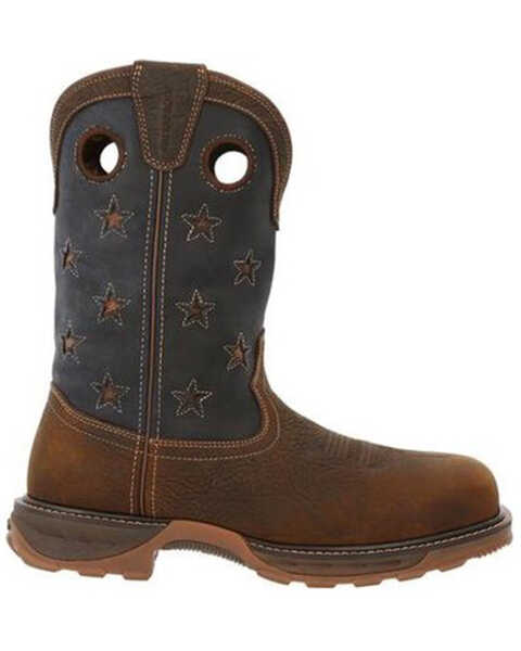Image #2 - Durango Men's Maverick Waterproof Western Work Boots - Composite Toe, Brown, hi-res