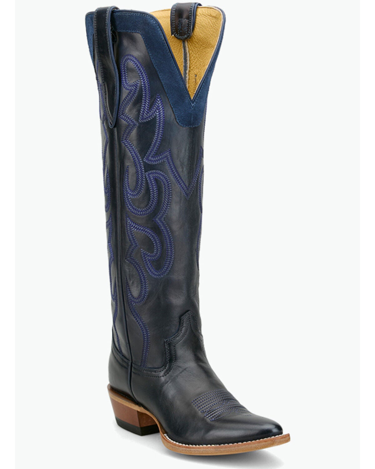 Justin Women's Vintage Ada Tall Western Boots - Snip Toe, Blue, hi-res
