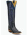 Image #1 - Justin Women's Vintage Ada Tall Western Boots - Snip Toe, Blue, hi-res