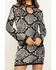 Shyanne Women's Snake Print Jacquard Dress , Python, hi-res