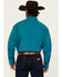 Image #4 - Roper Men's Amarillo Solid Long Sleeve Snap Western Shirt, Turquoise, hi-res