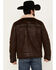 Image #4 - Moonshine Spirit Men's Sherpa Lined Faux Leather Jacket, Dark Brown, hi-res