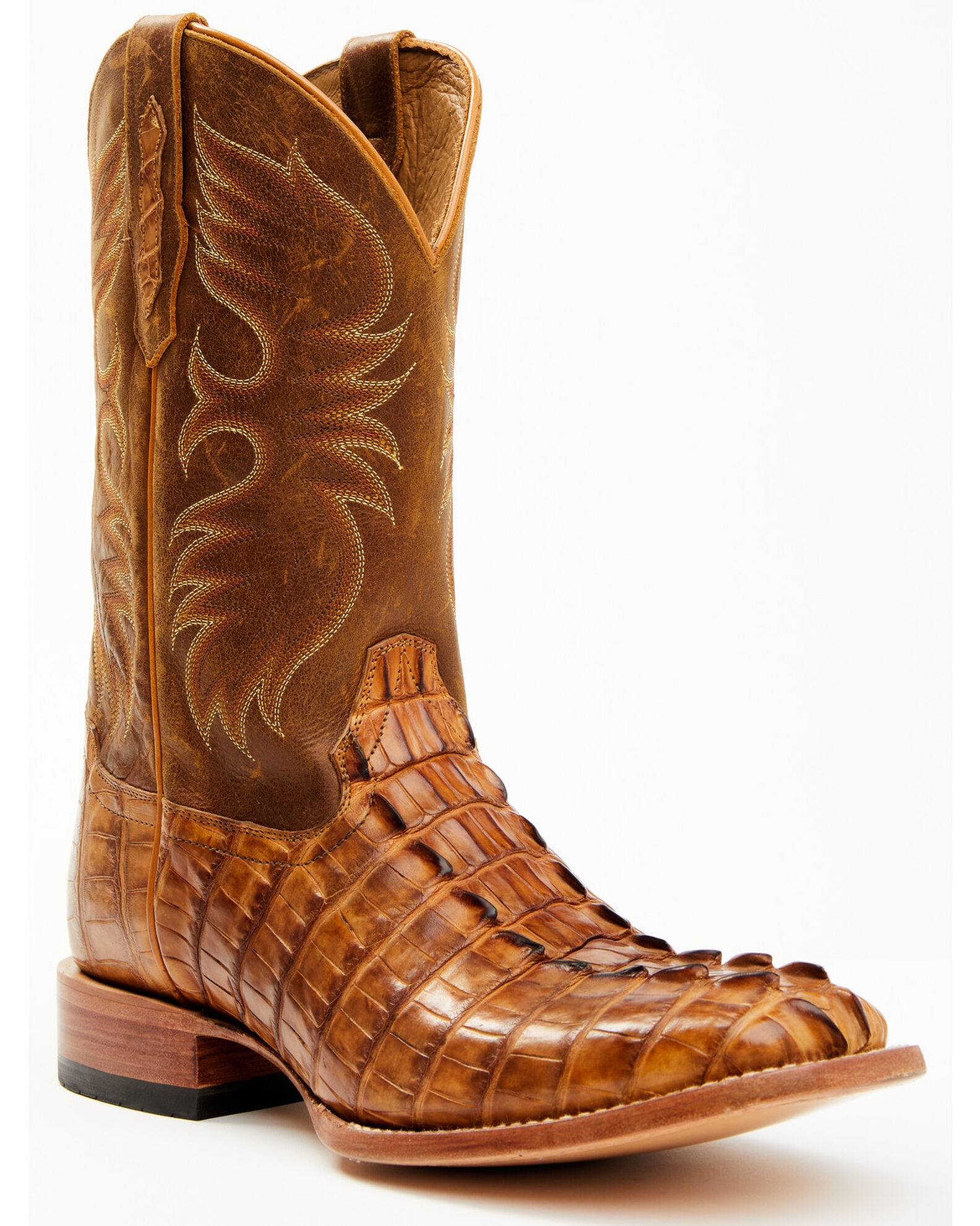 Tan alligator boots on sale