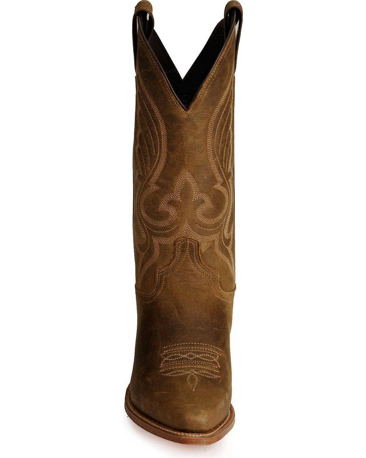 Image #4 - Abilene Men's Distressed Leather Western Boots - Snip Toe, Distressed, hi-res