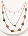 Image #1 - Shyanne Women's 3-layer Copper Concho & Turquoise Beaded Necklace Set, Rust Copper, hi-res
