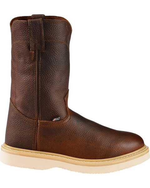 Justin Men's Axe Electrical Hazard Light Duty Pull-On Work Boots - Soft Toe, Tan, hi-res